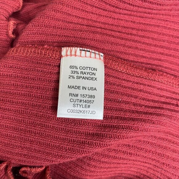 Altar'd State Womens Ribbed Knit Button-Up Long Sleeve Crop Top Size Small - Picture 7 of 7